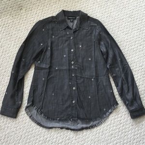 Fifteen Twenty gray button down with stars